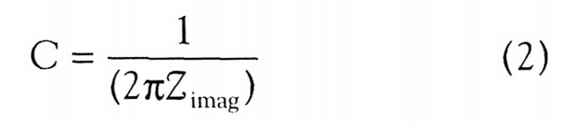 涂層電容可由高頻時的虛阻抗公式